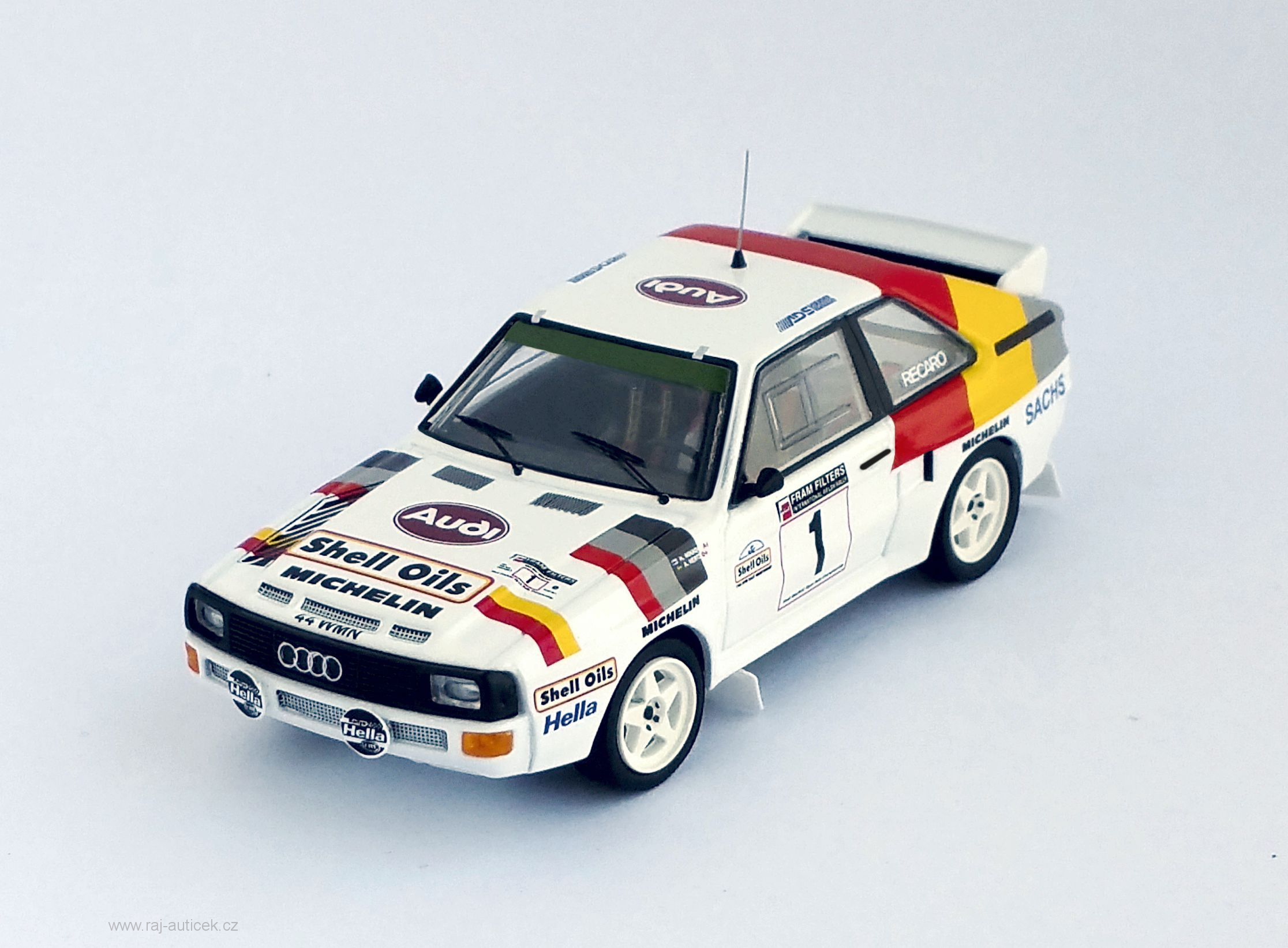 Audi Quattro, No.1, Mikkola, 1986 1:43 Trofeu