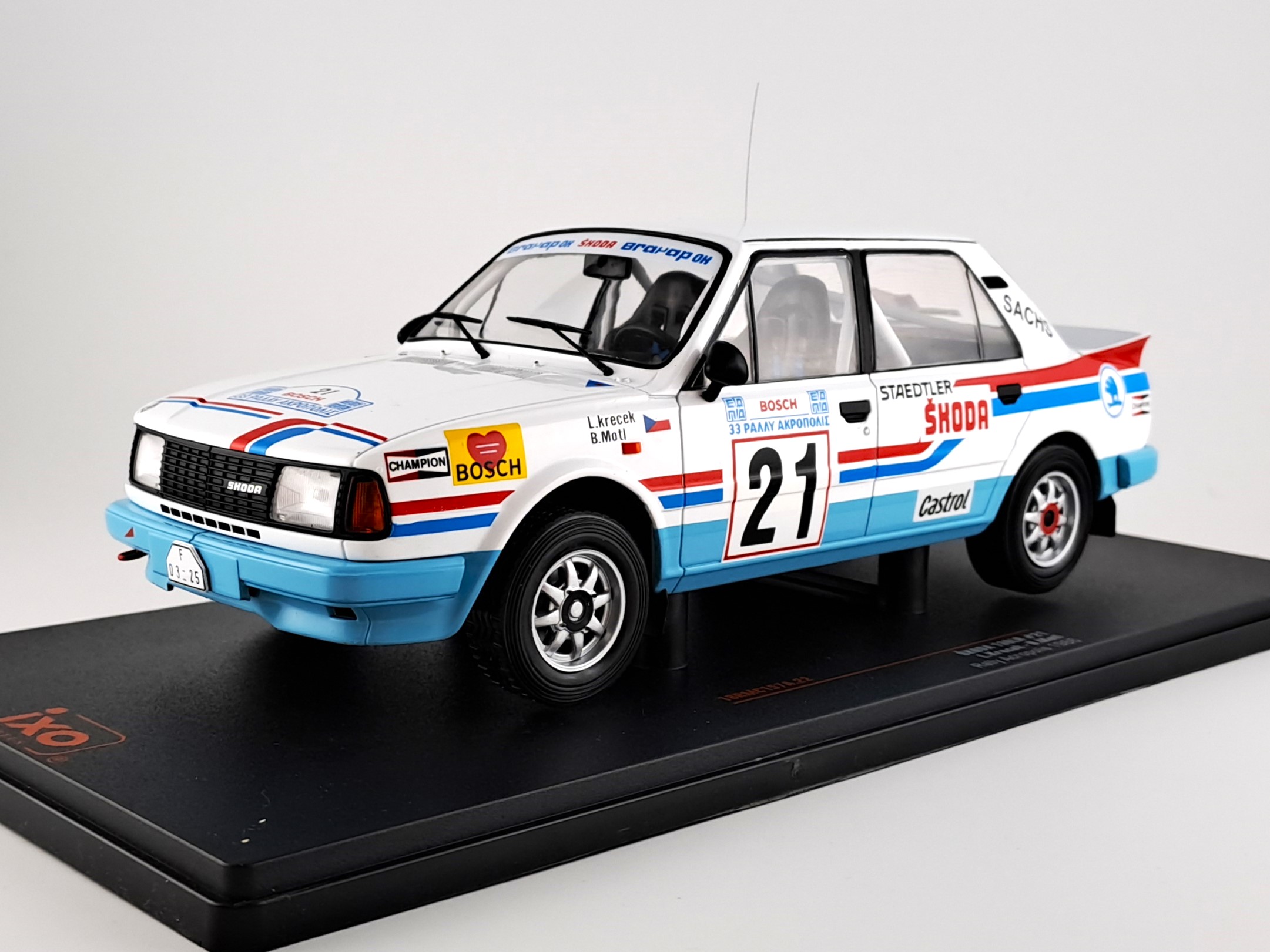 Škoda 130 LR, No.21, WRC, Rally Acropolis, L.Krecek/B.Motl, 1986 1