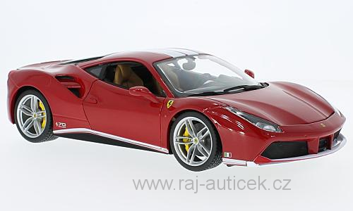 BBurago Ferrari 488 GTB rouge 1:18 (18-16008