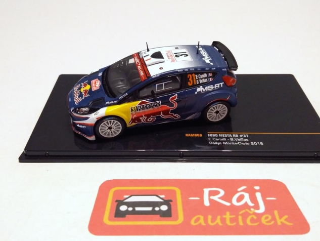 Ixo 1:24 Ford Fiesta WRC #1 gagnant Rallye Monte Carlo 2018 Ogier, Ingrassia 24RAL014A modèle