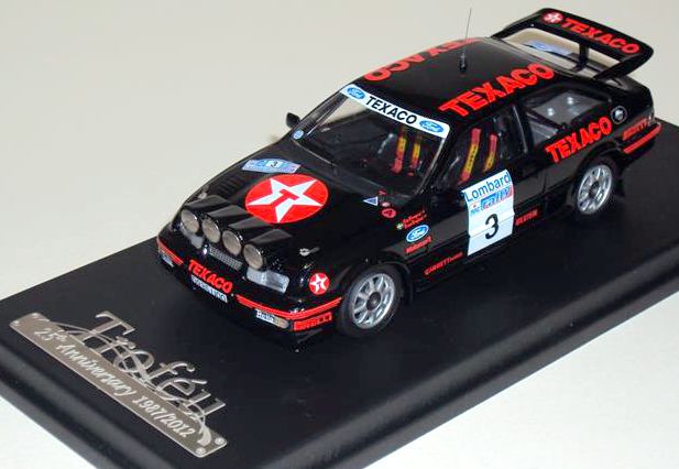 Ford Sierra Cosworth Texaco 2nd RAC 87 Blomqvist / Berglund "25 Years of Trofeu" 1:43 Trofeu