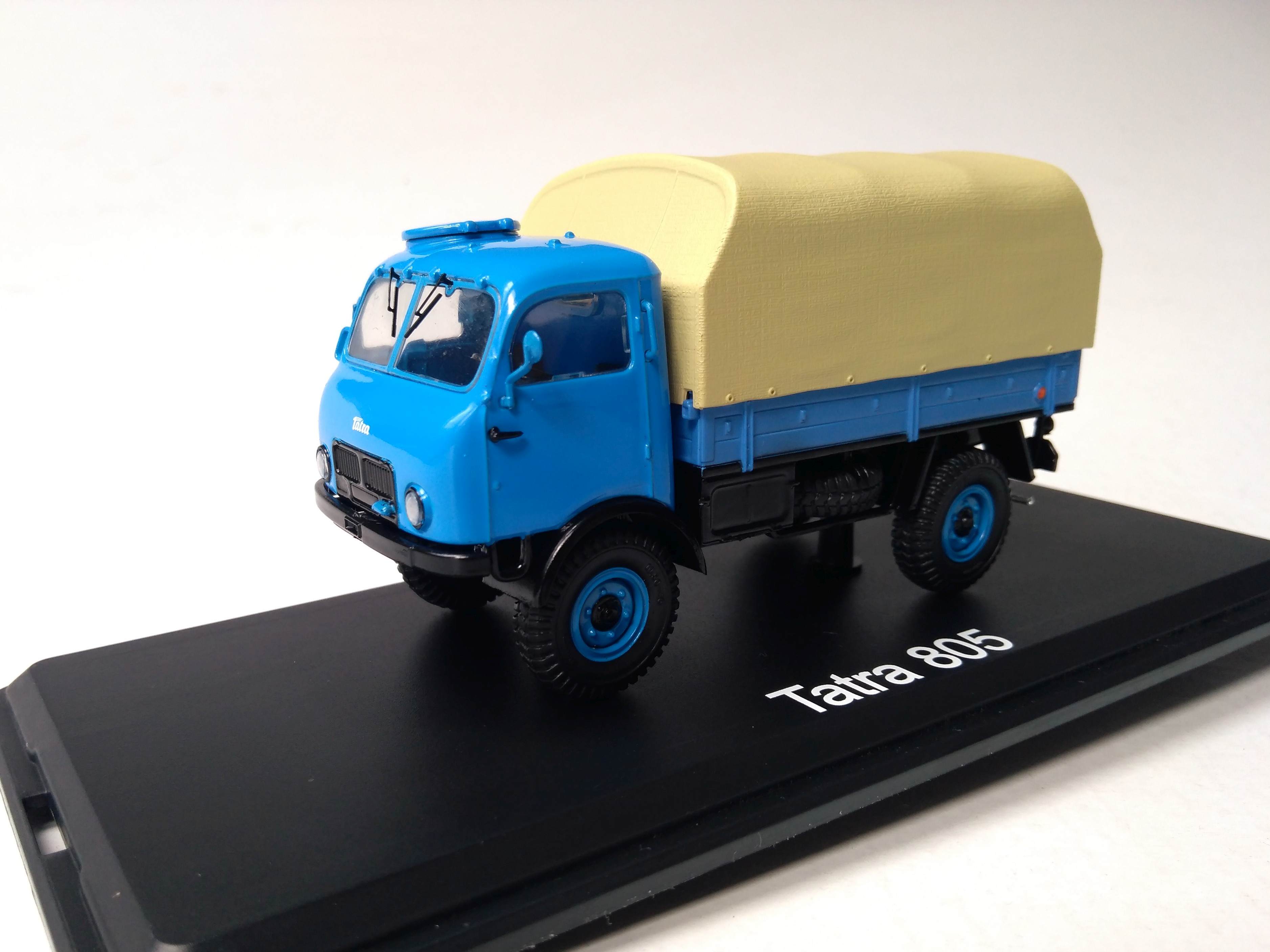 Tatra 805 valník s plachtou modrý 1:43 SSM