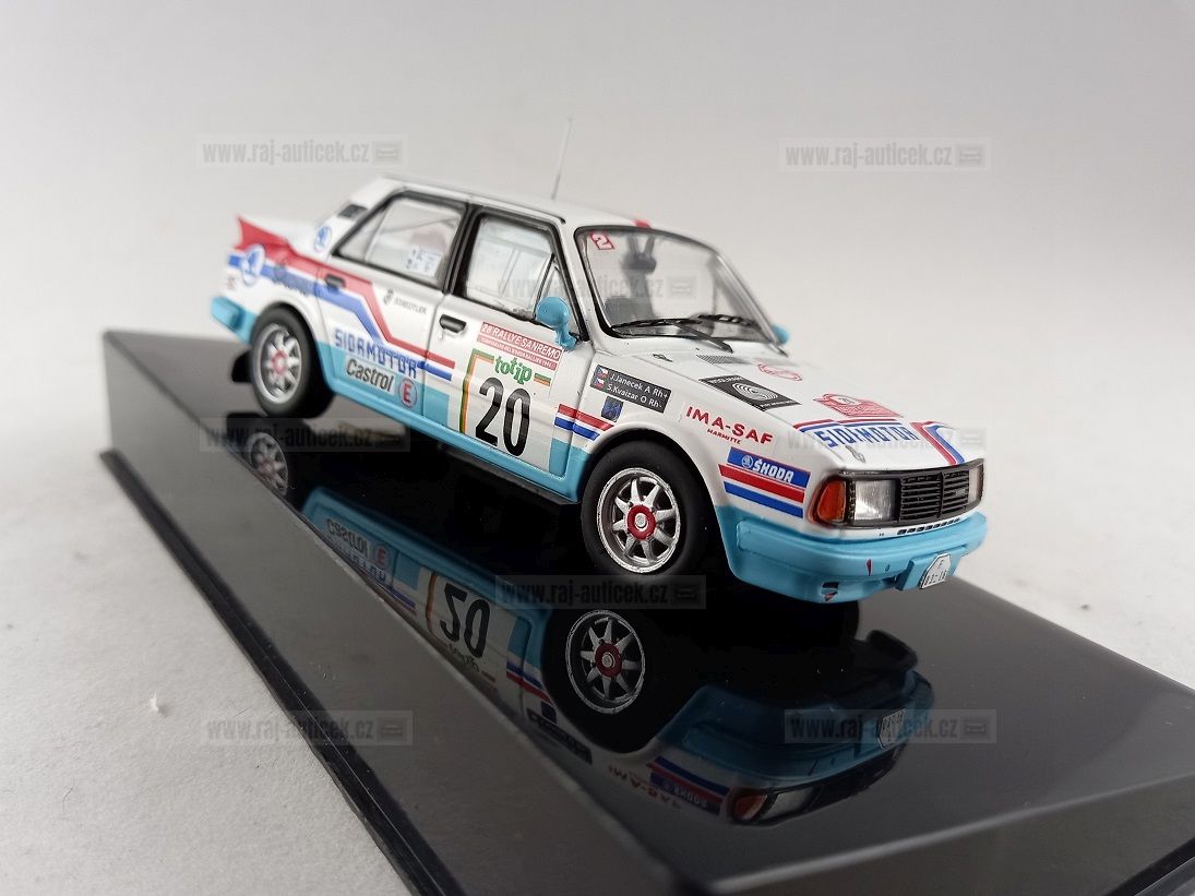 Škoda 130 LR no.20, Kvaizar, rallye Sanremo 1986 1:43 IXO