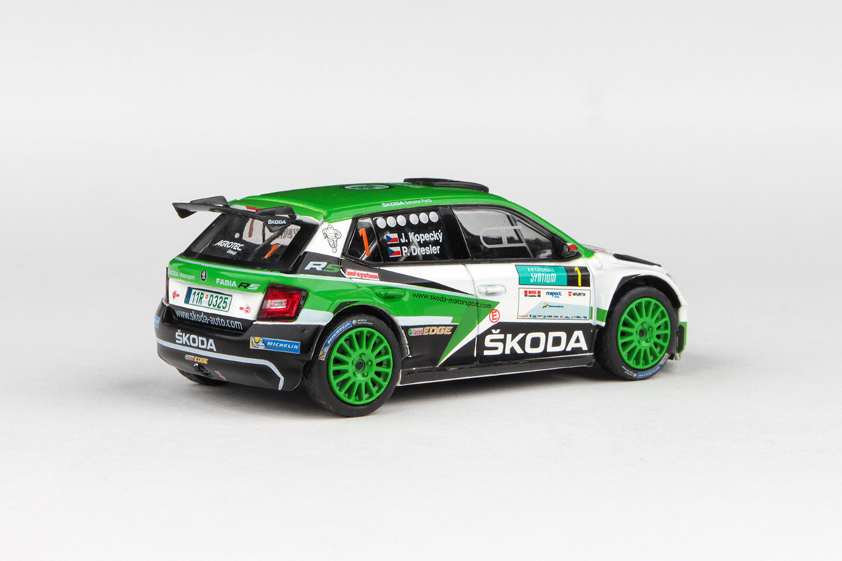 Škoda Fabia R5 no.1 Kopecký, Rally Hustopeče 2017 1:43 Abrex