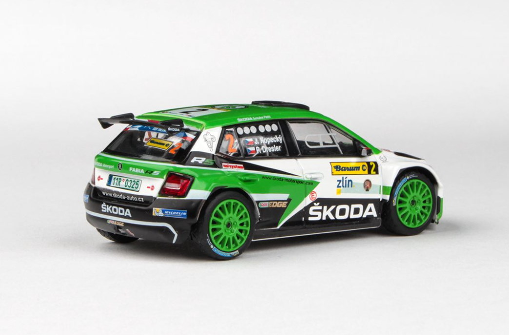 Škoda Fabia R5 no.2 Rallye Zlín 2017, Kopecký 1:43 Abrex