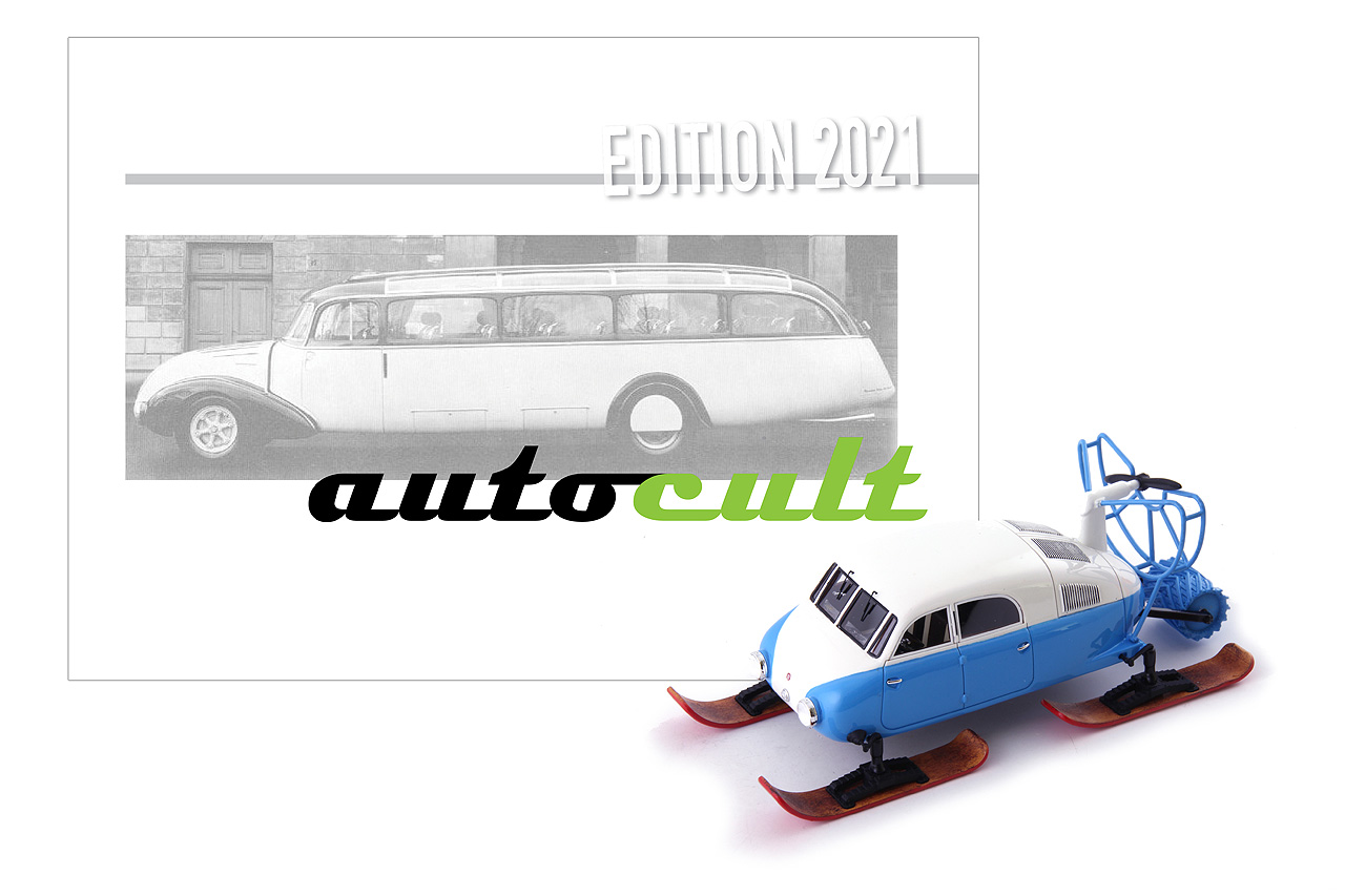 Tatra V855 aerosaně + 1:43 AutoCult (Model of the year 2021 + book)