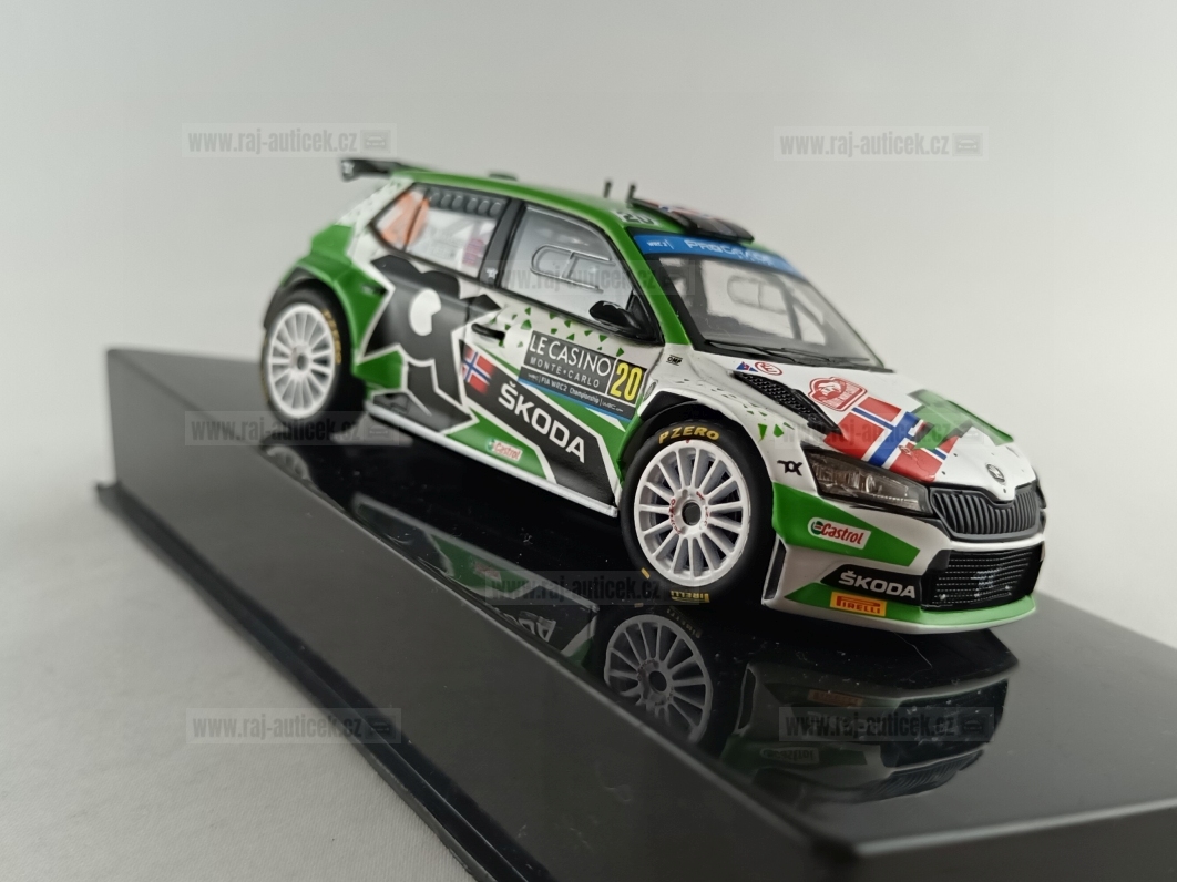 Škoda Fabia Rally 2 EVO, No.20, Mikkelsen, Rallye Monte Carlo 2022 1:43 IXO