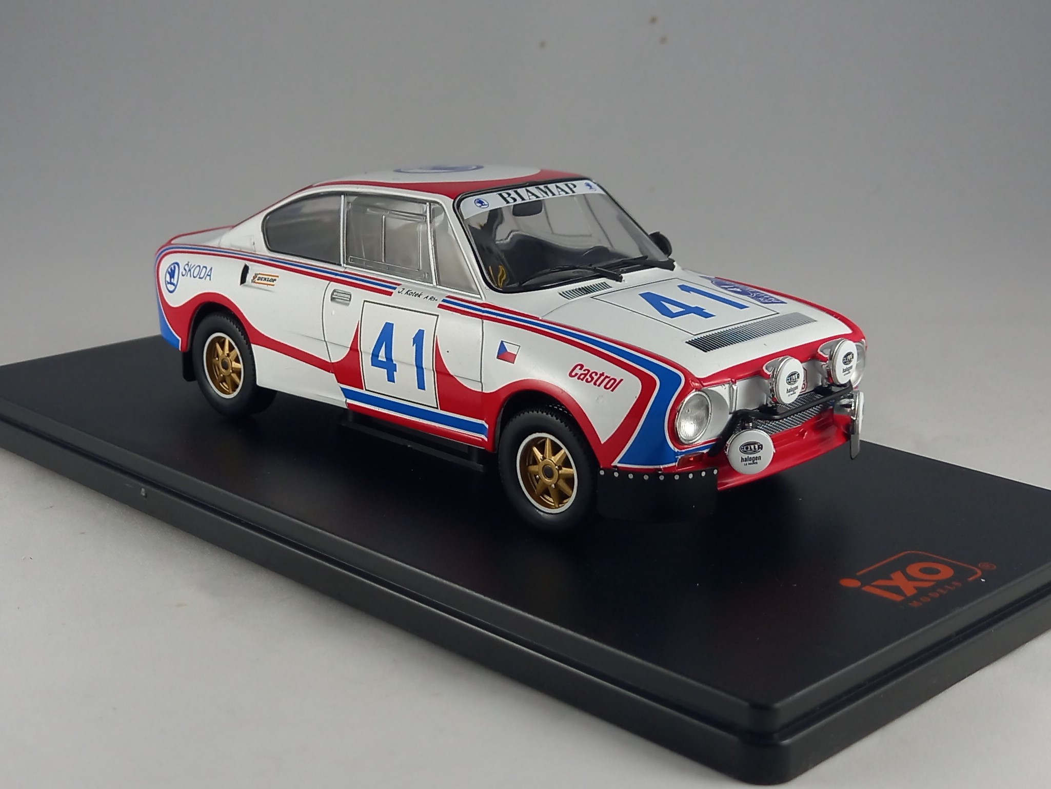 Škoda 130 RS, No.41, Kvaizar, rallye Acropolis 1979 1:24 IXO