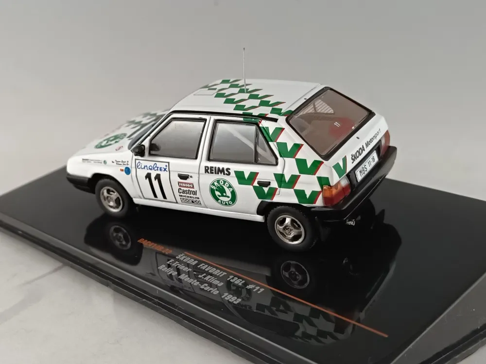 Škoda Favorit No.11, Triner, rallye Monte Carlo 1993 1:43 IXO