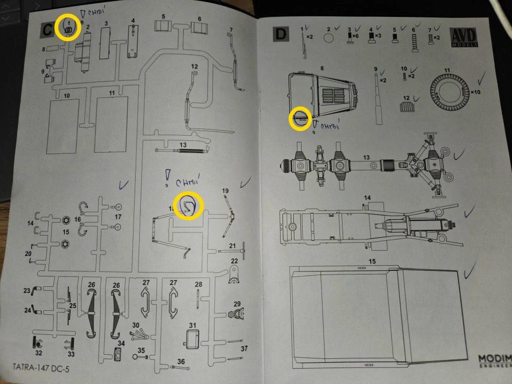 Tatra 147 DC-5 STAVEBNICE 1:43 AVD nekompletní - viz popis