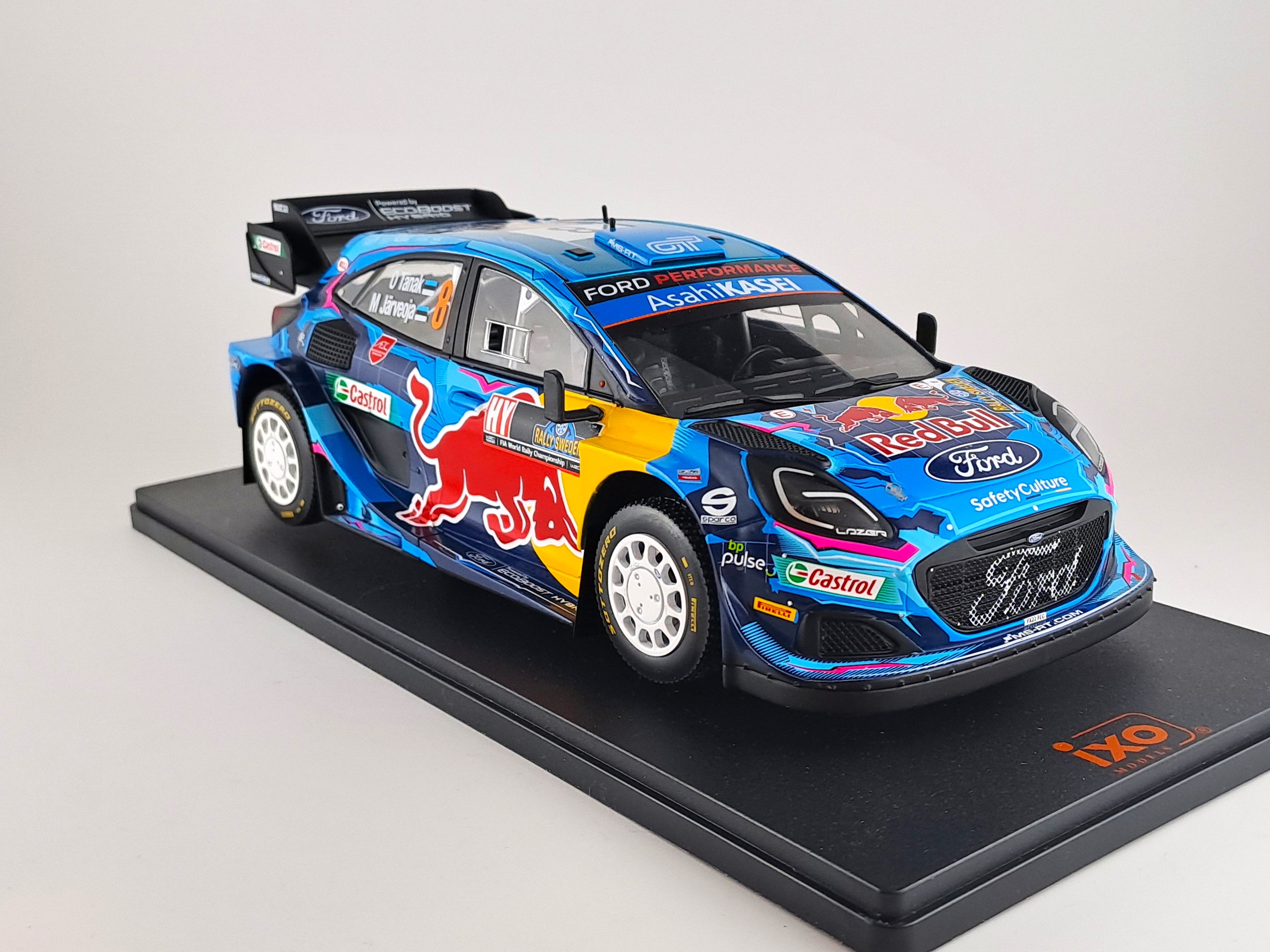 Ford Puma No.8 WRC1 Rallye Sweden O.Tanak/M.Jarveoja 2023 1:18 IXO