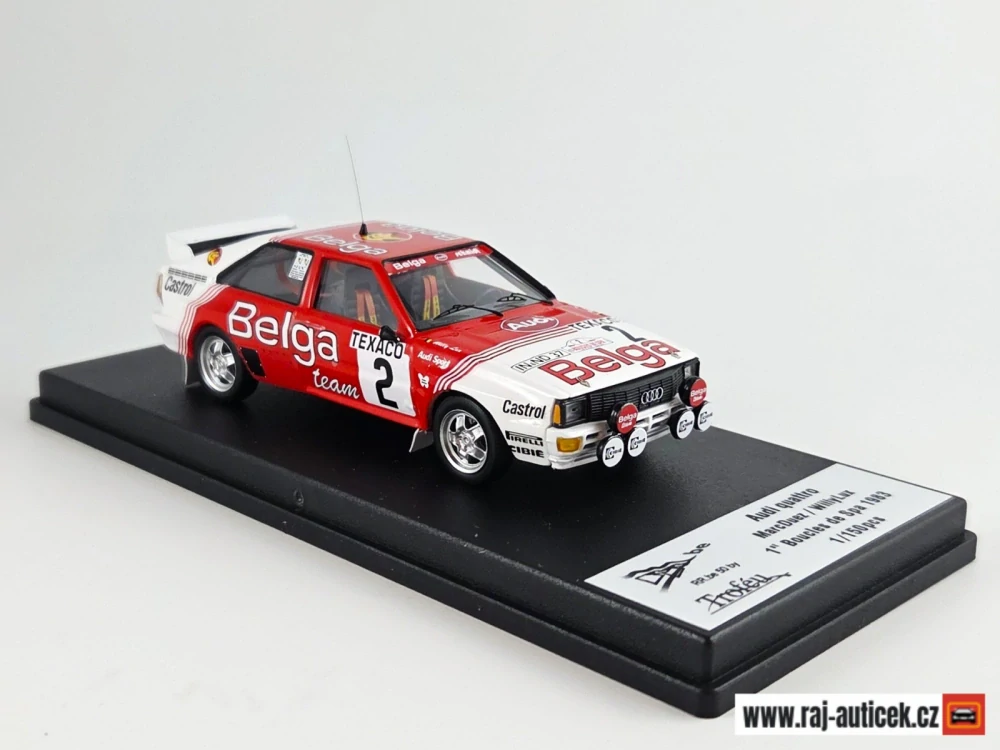 Audi quattro, No.2, Belga, Rallye Boucles de Spa, M.Duez/W.Lux, 1983 1:43 Trofeu