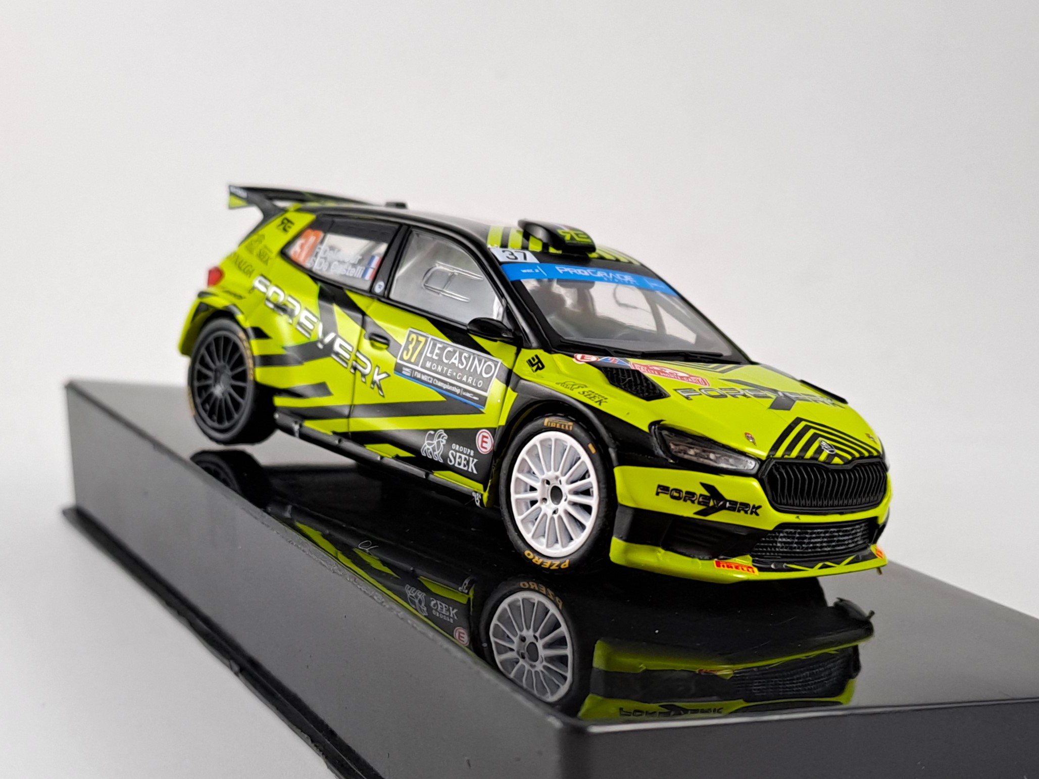 Škoda Fabia, No.37, WRC2, Rally Monte Carlo , F.Delecour/S.De Castelli, 2023 1:43 IXO