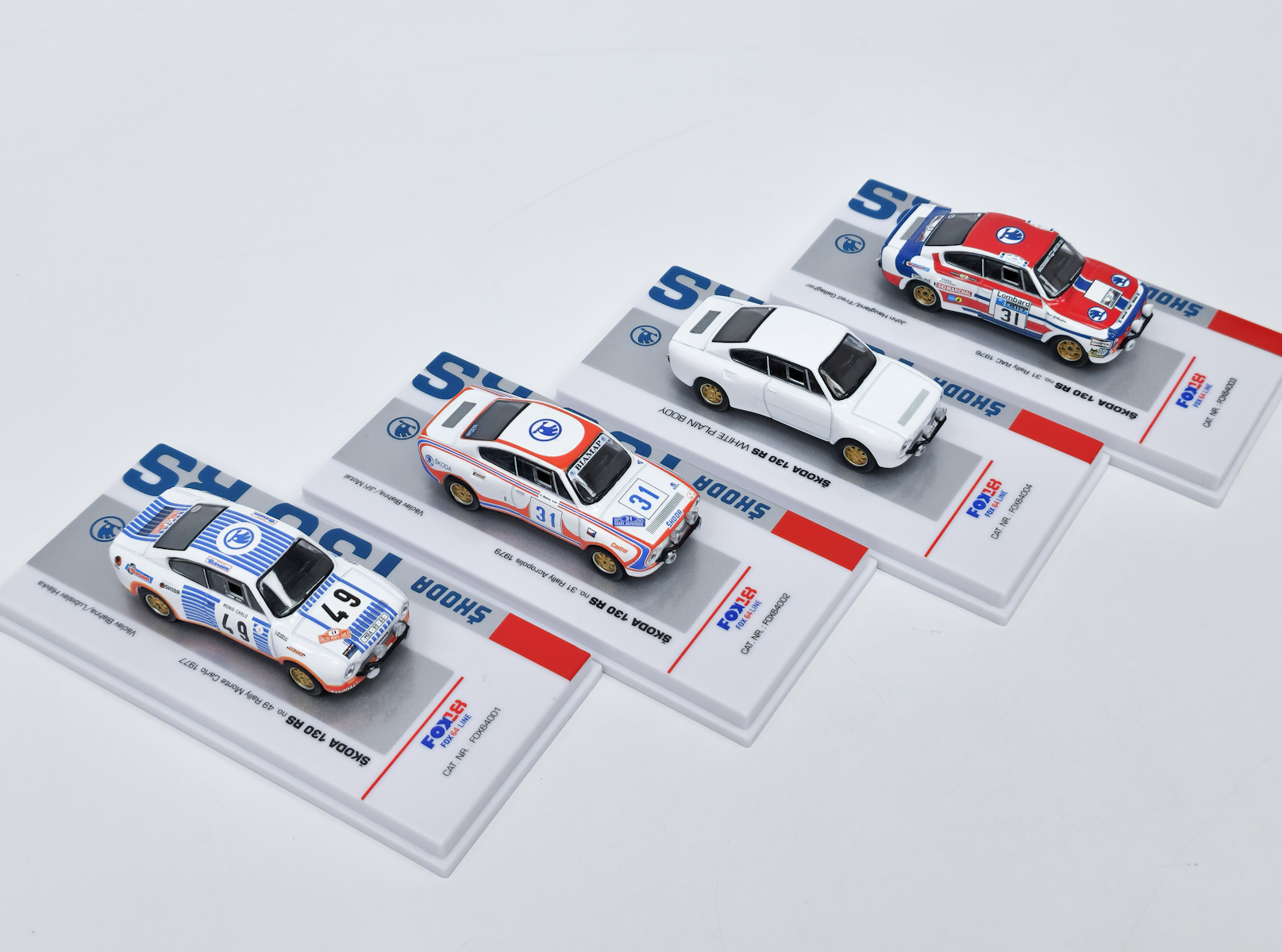 Škoda 130 RS set 1:64 Foxtoys