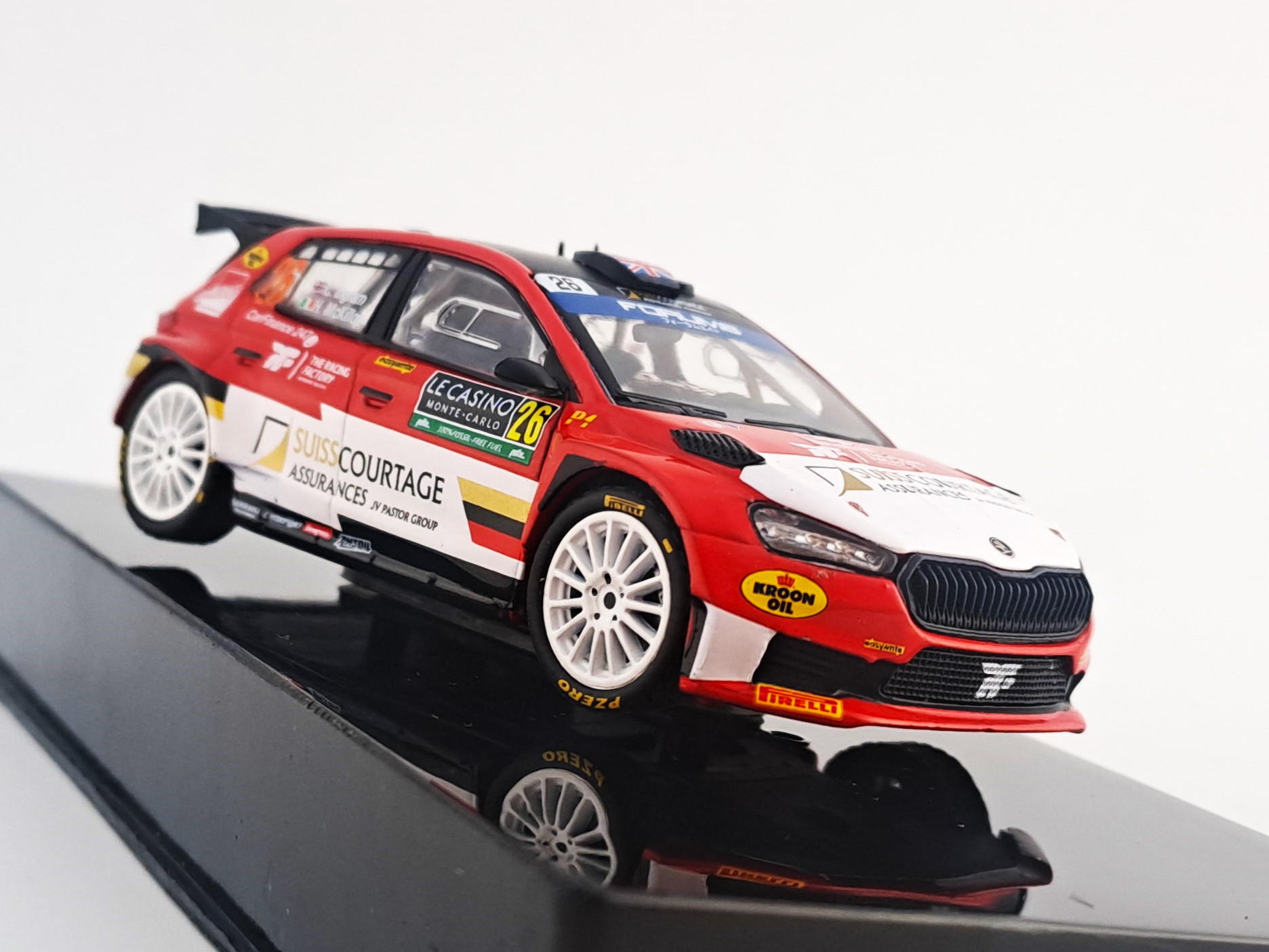 Škoda Fabia Rally2 no.26 Ingram, rallye Monte Carlo 2024 1:43 IXO