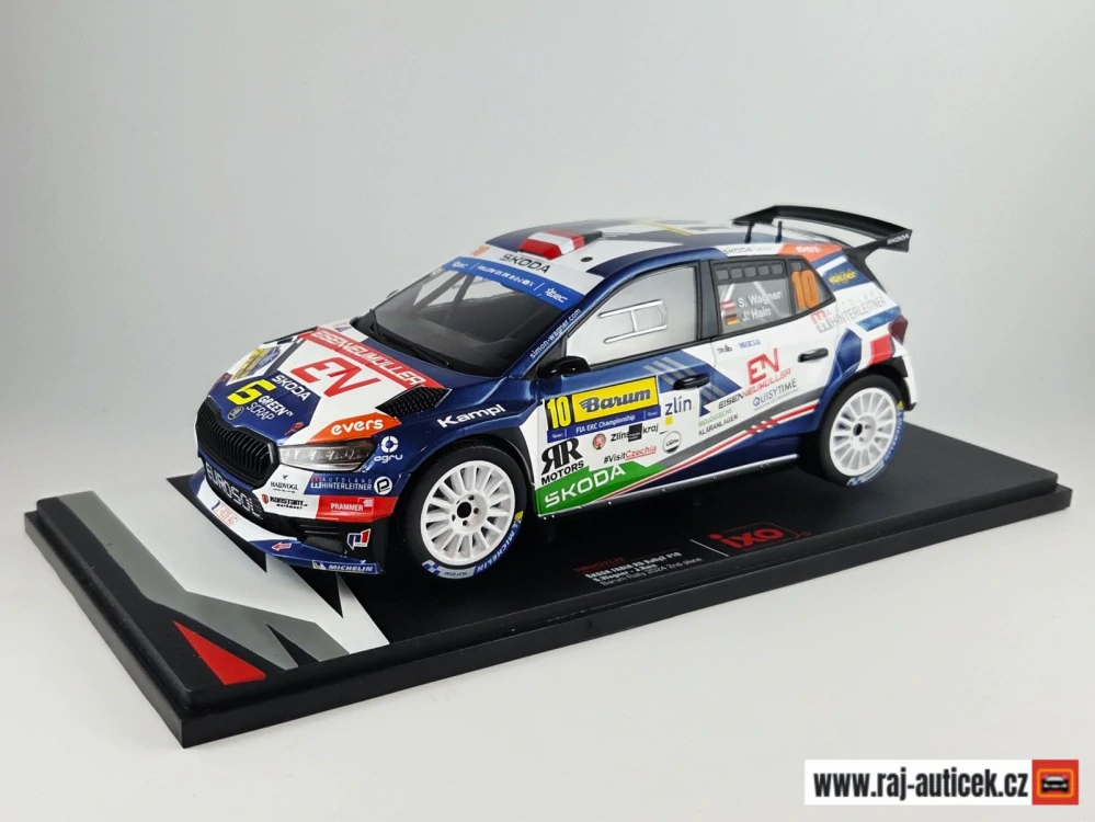 Škoda Fabia Rally2 no.10 Wagner, Barum rallye 2024 1:18 IXO