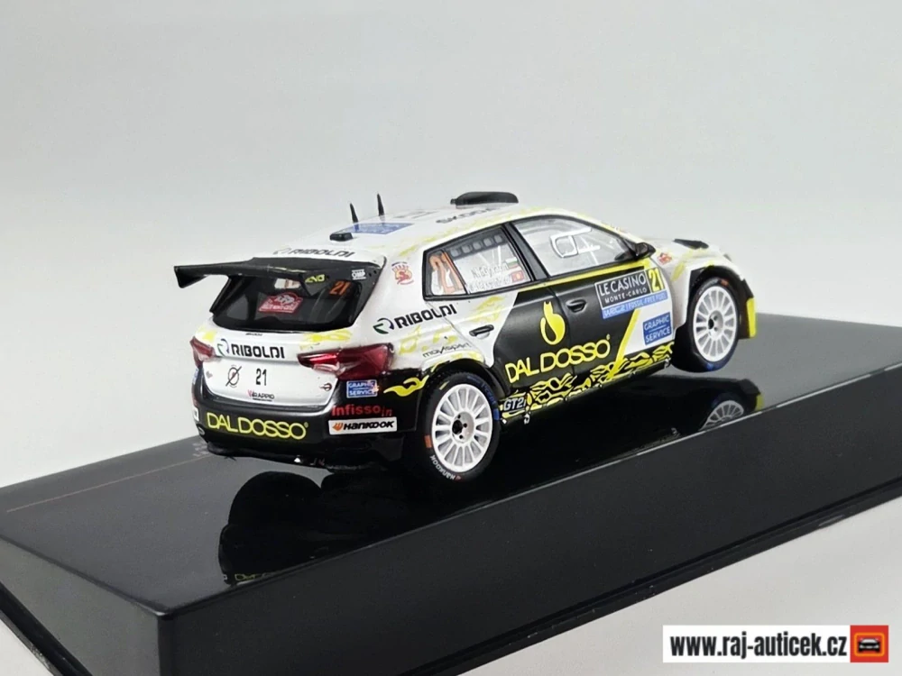 Škoda Fabia RS rallye2 No.21, Gryazin, rallye Monte Carlo 2025 1:43 IXO