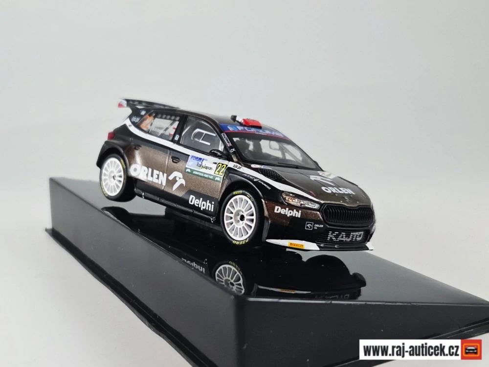 Škoda Fabia Rally2, No.22, Kajetanowitz, rally Japan 2024 1:43 IXO