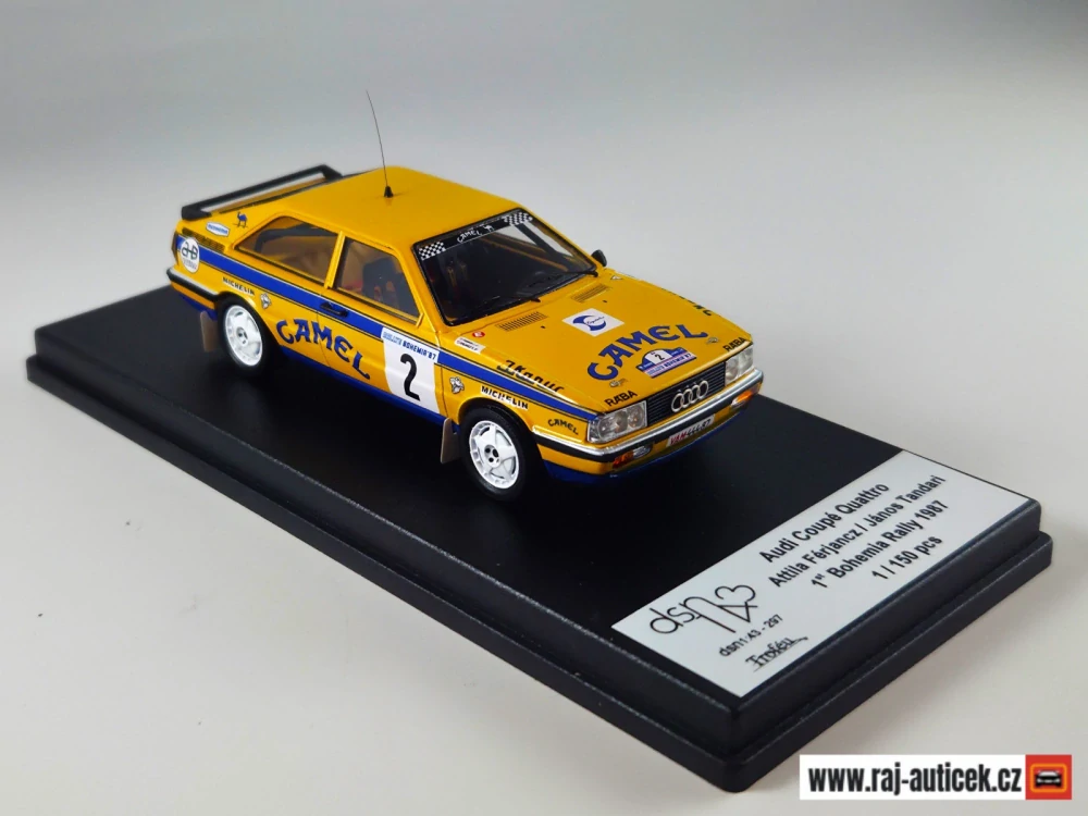 Audi Quattro no.2, Ferjancz, Rallye Bohemia 1987 1:43 Trofeu
