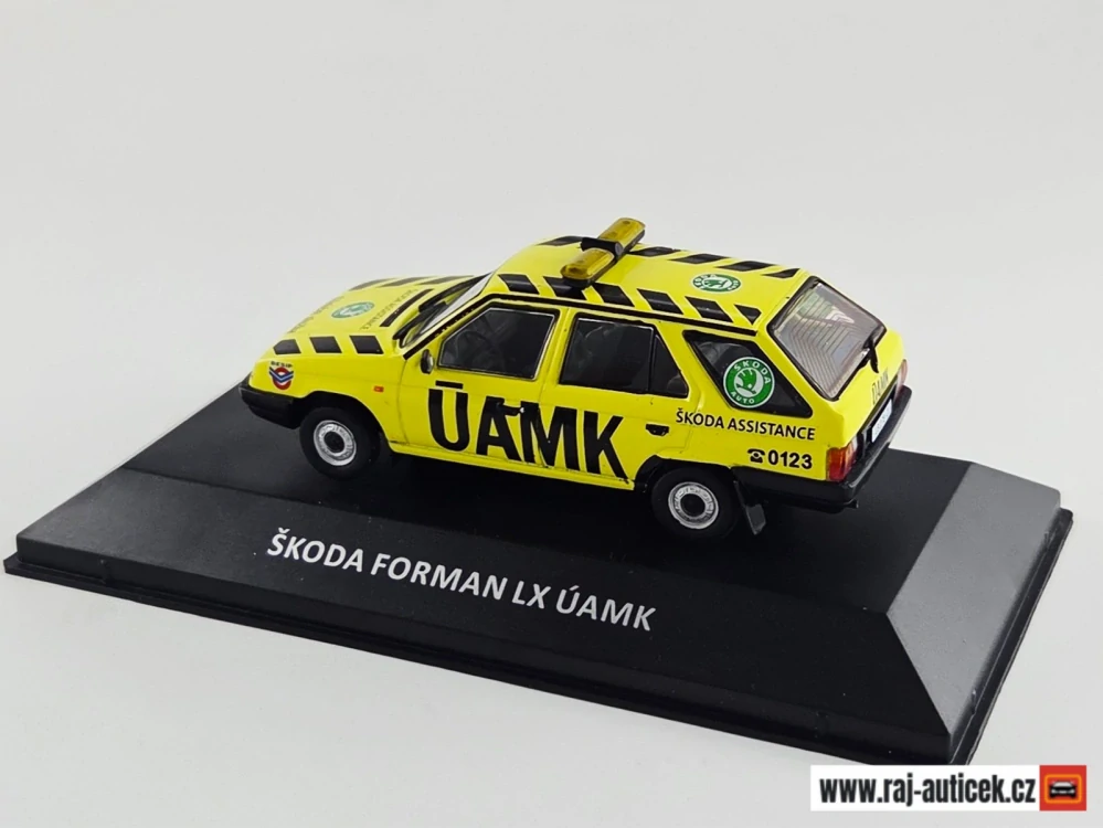 Škoda Forman LX ÚAMK 1:43 DeAgostini Kaleidoskop slavných vozů časopis s modelem