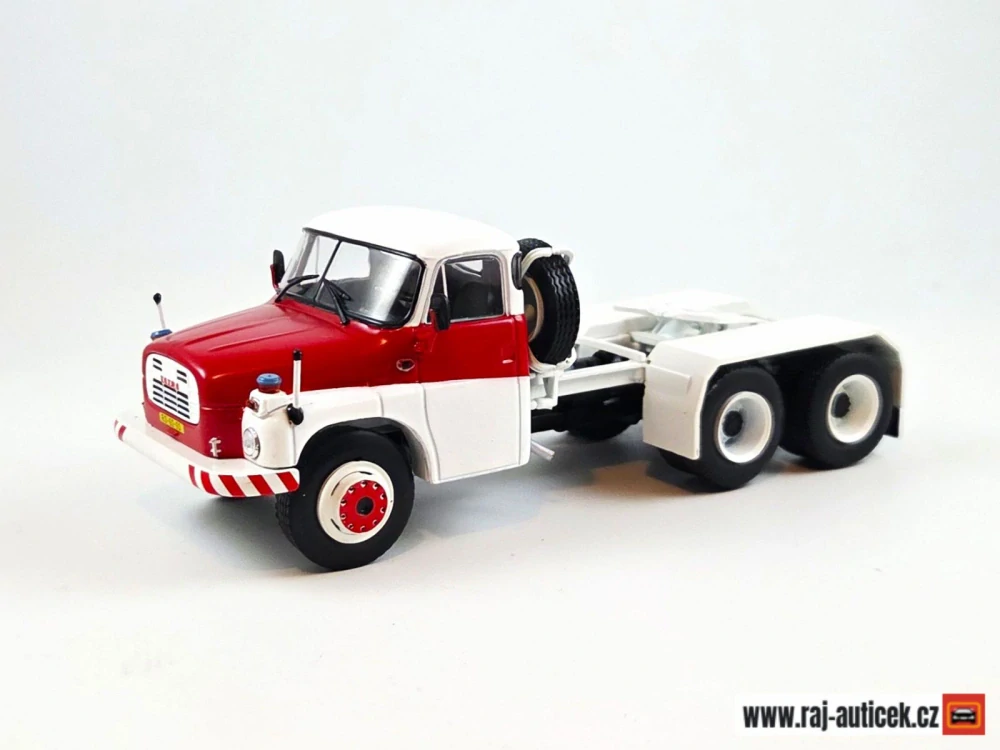 Tatra T148 NT 6x6 červenobílá 1:43 časopis Kultovní Náklaďáky s modelem