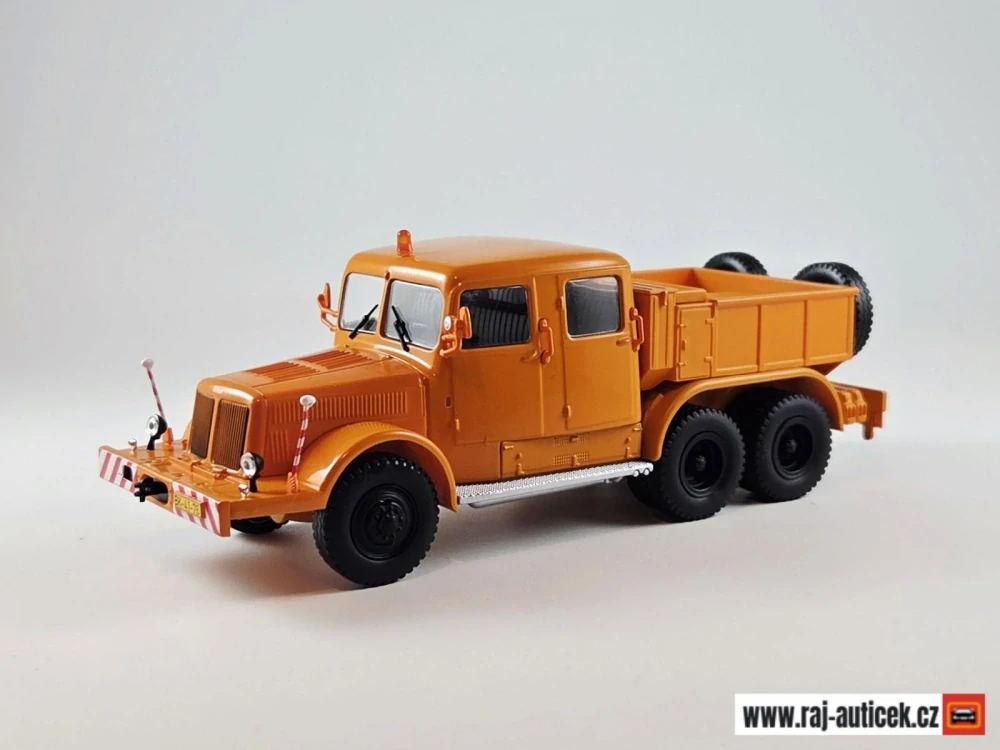 Tatra 141 tahač oranžový 1:43 časopis Kultovní Náklaďáky s modelem