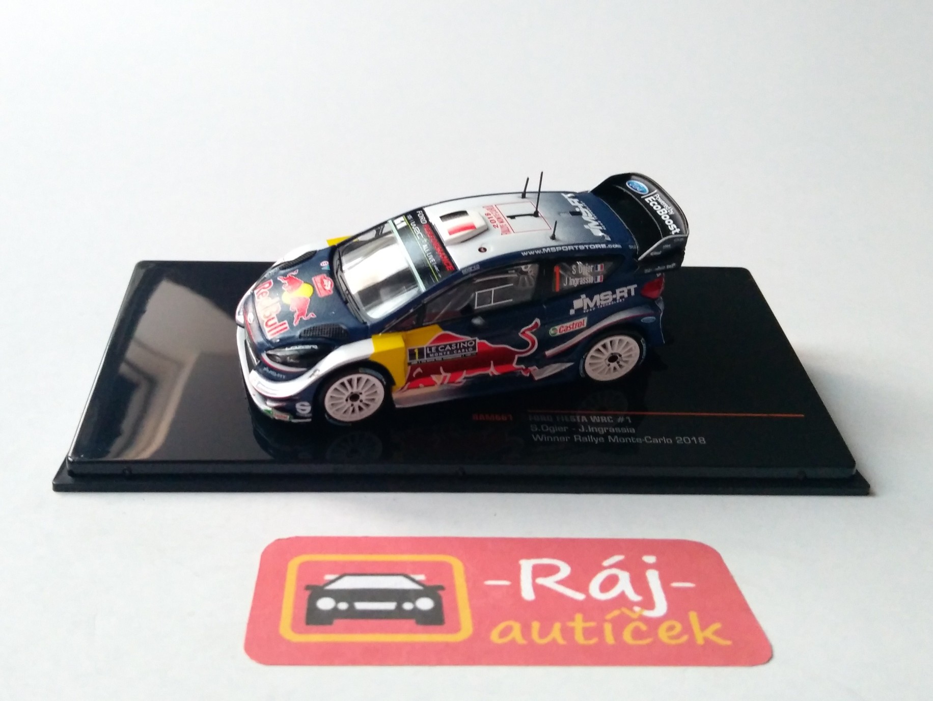 Ford Fiesta WRC, No.1 Ogier WRC 2018 1:43 IXO