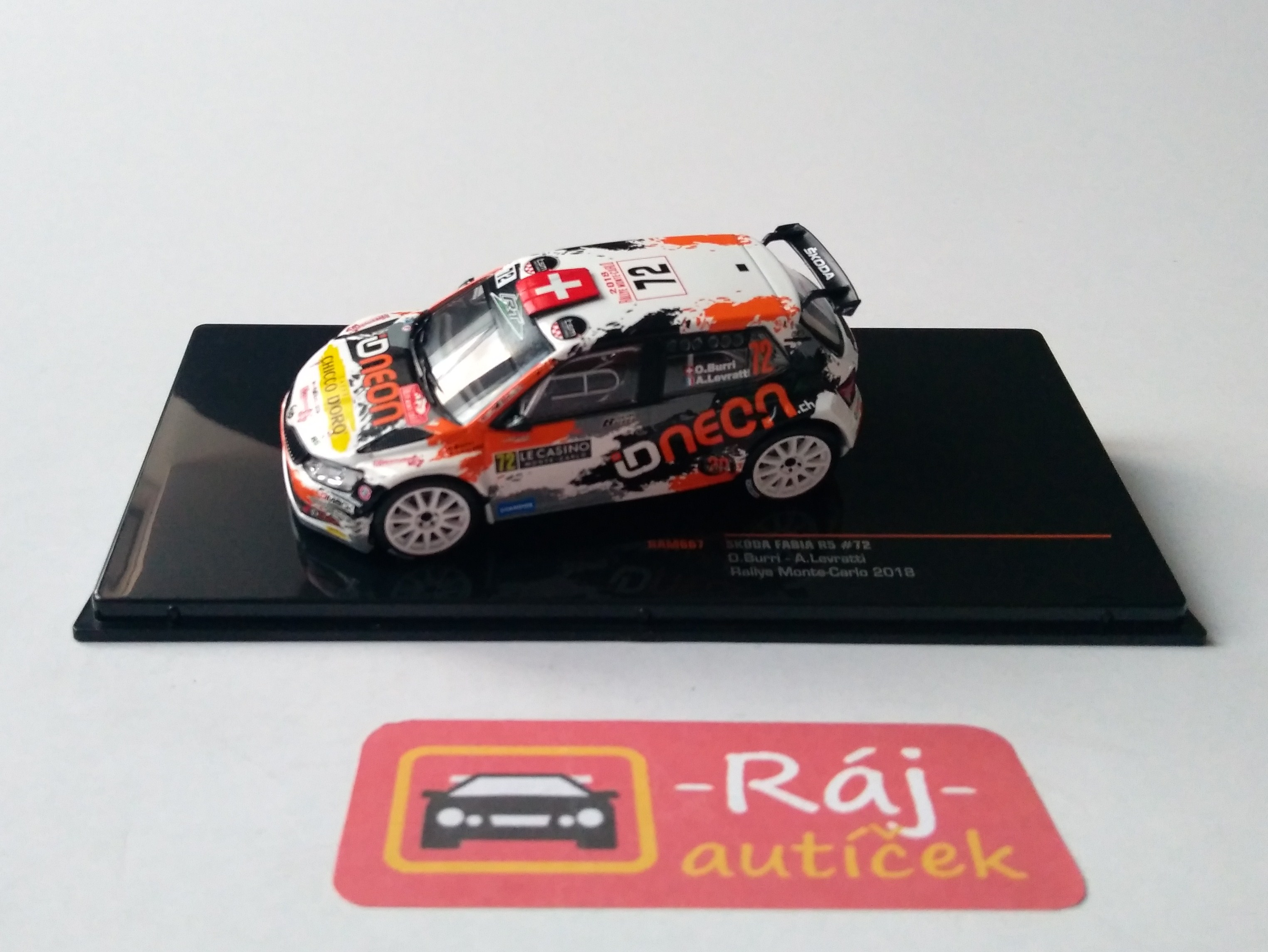 Škoda Fabia R5 no.72 WRC 2018 1:43 IXO