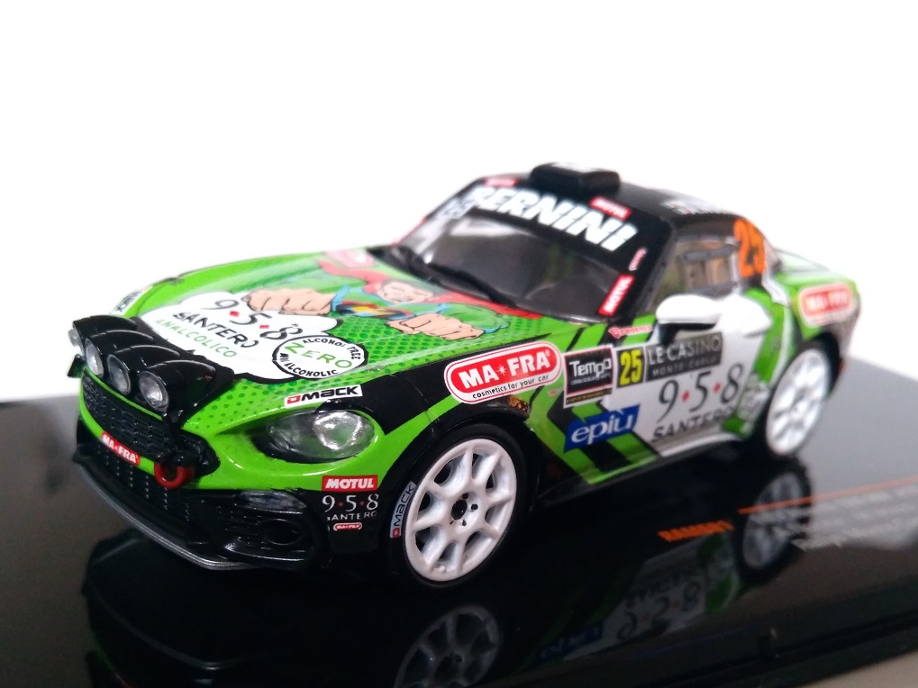 Fiat Abarth 124 RGT, No.25, Nucita/Vozzo, rallye Monte Carlo 2018 1:43 IXO