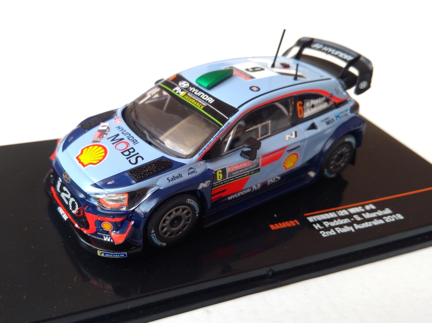 Hyundai i20 WRC, No.6 Paddon WRC 2018 1:43 IXO