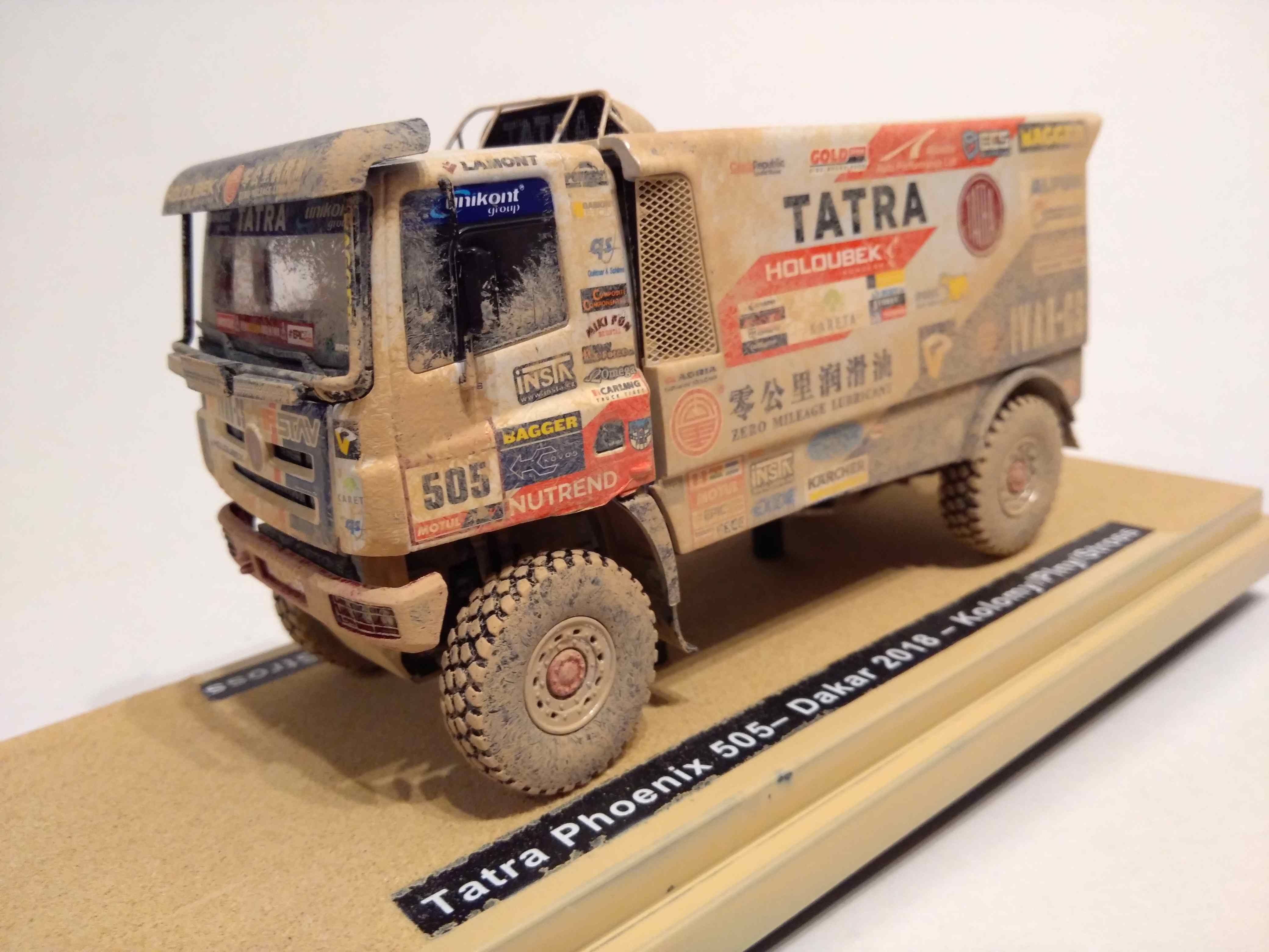 Tatra Phoenix 505 Kolomý Buggyra Team Dakar 2018 (zaprášená verze) 1:43 Scale Masters