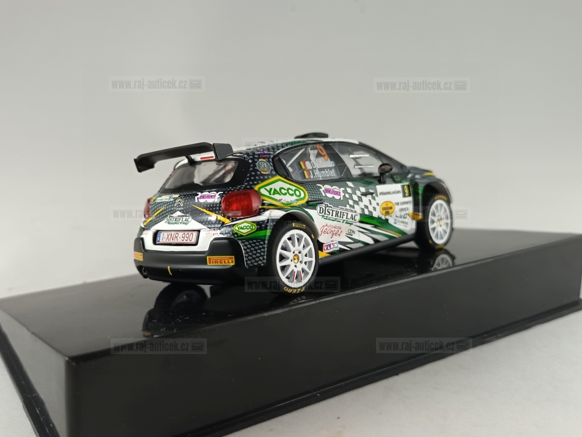 Citroen C3 Rally2, No.9, de Cecco, rallye du Condroz 2021 1:43 IXO
