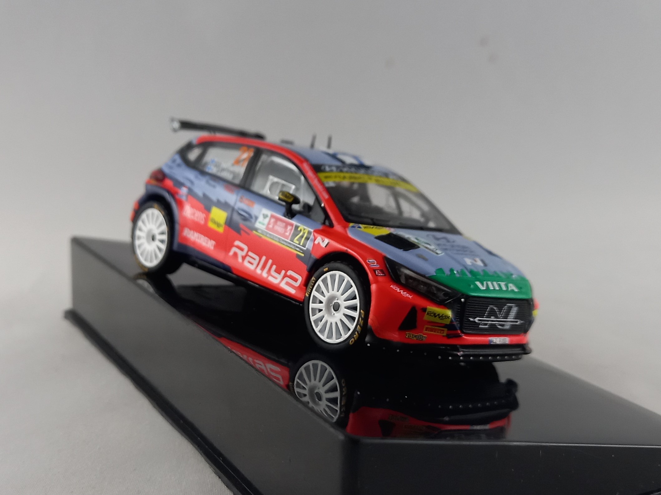 Hyundai i20N Rally2, no.21, Huttunen, rallye Ypres 2021 1:43 IXO