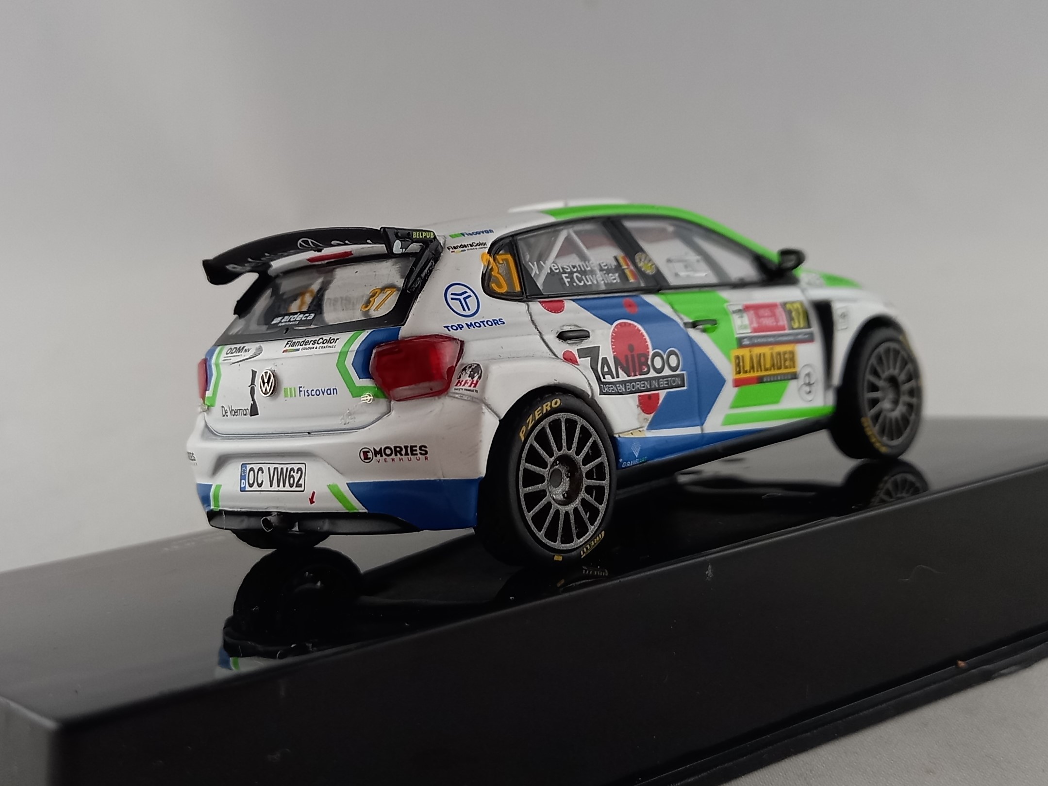 VW Polo GTI R5, No.37, Verschueren, rallye Ypres 2021 1:43 IXO