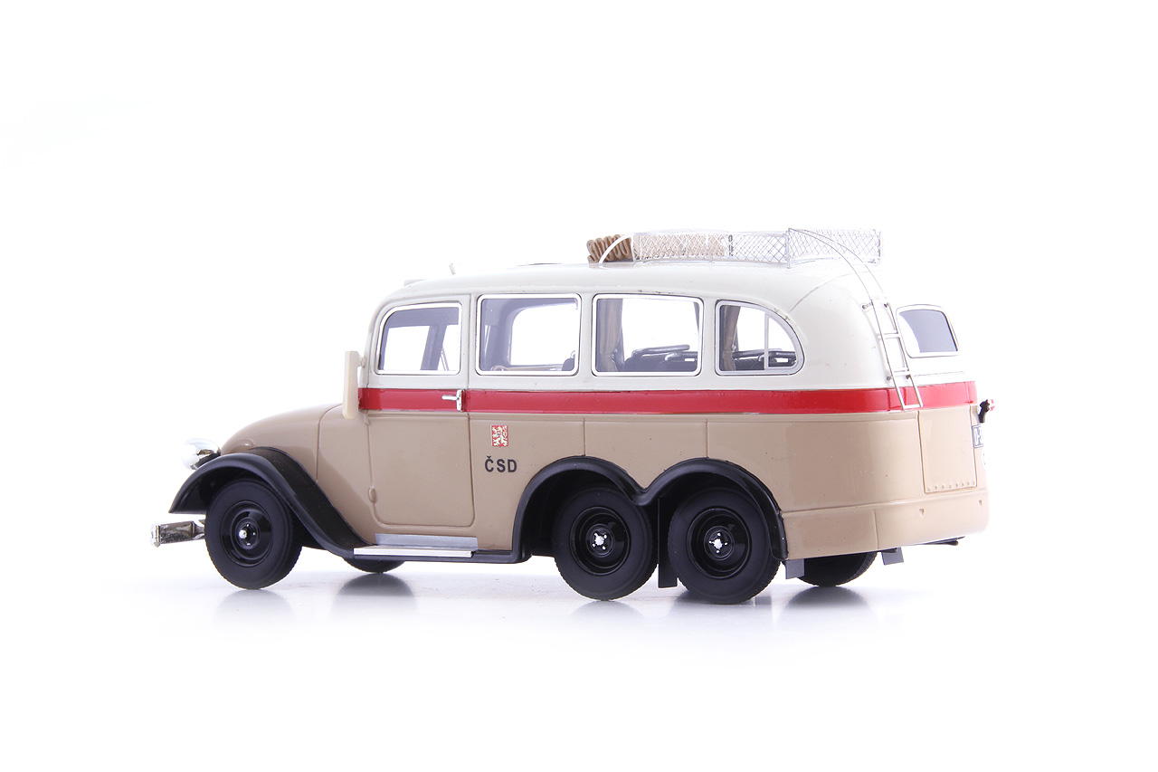 Miniature Tatra 12 Décapotable - AutoCult 1/43 - Résine Noir - Modèle Statique ATC90331