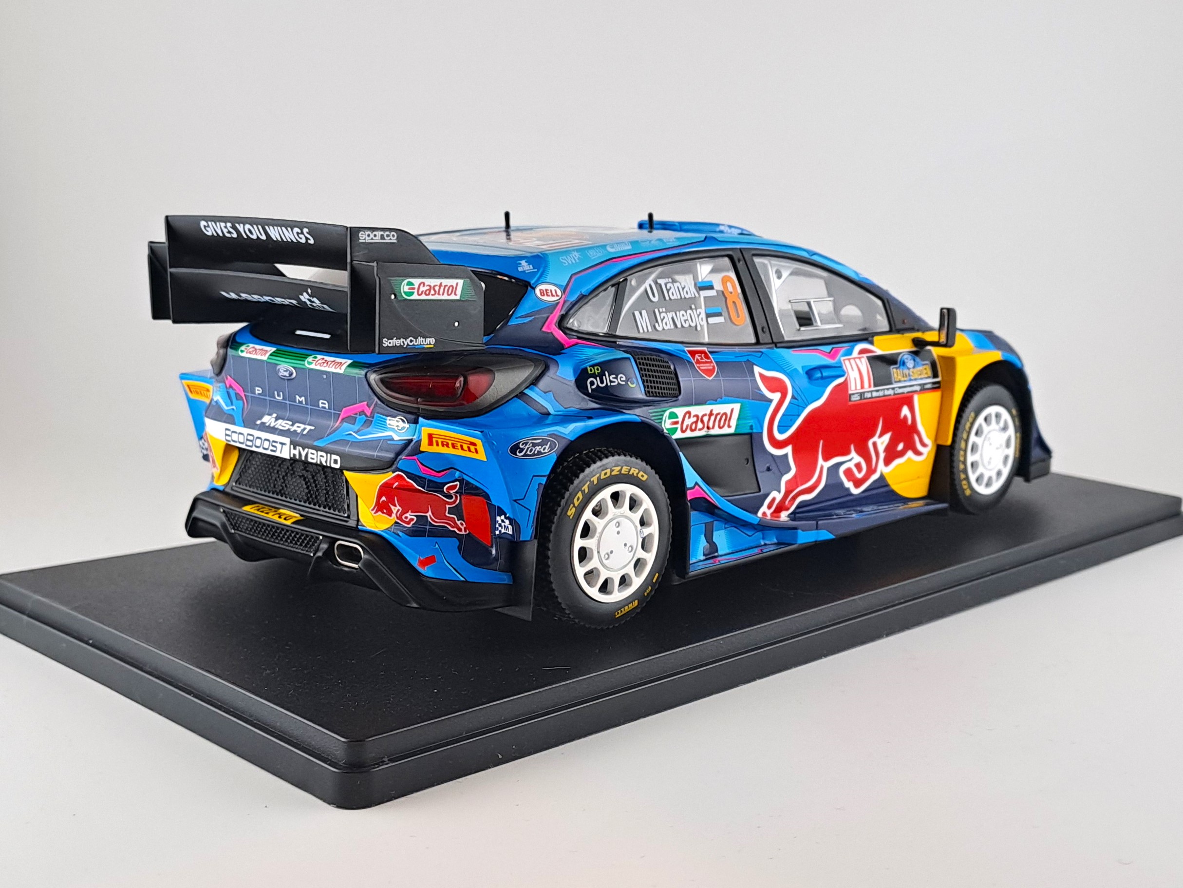 Ford Puma No.8 WRC1 Rallye Sweden O.Tanak/M.Jarveoja 2023 1:18 IXO