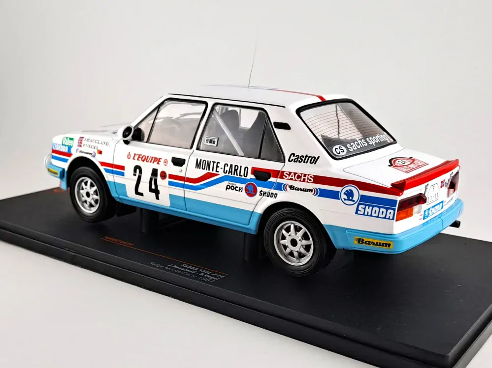 Škoda 130 L, No.24, WRC, Rally Monte Carlo , J.Haugland/P.Vegel, 1987 1:18 IXO