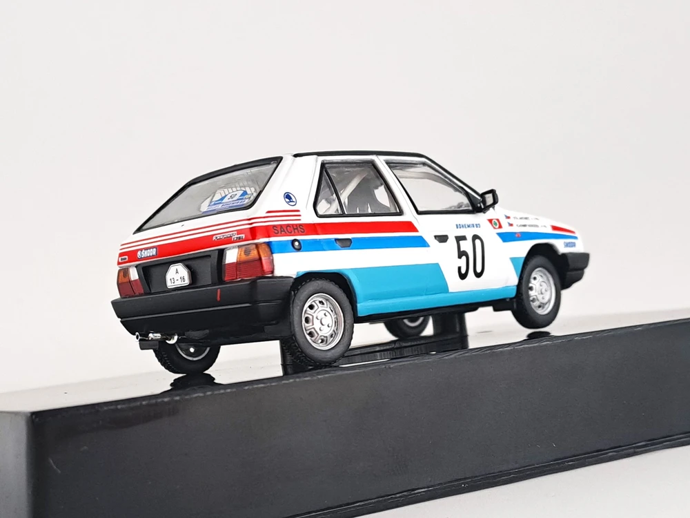 Škoda Favorit 136L, No.50, Berger, rallye Bohemia 1989 1:43 IXO