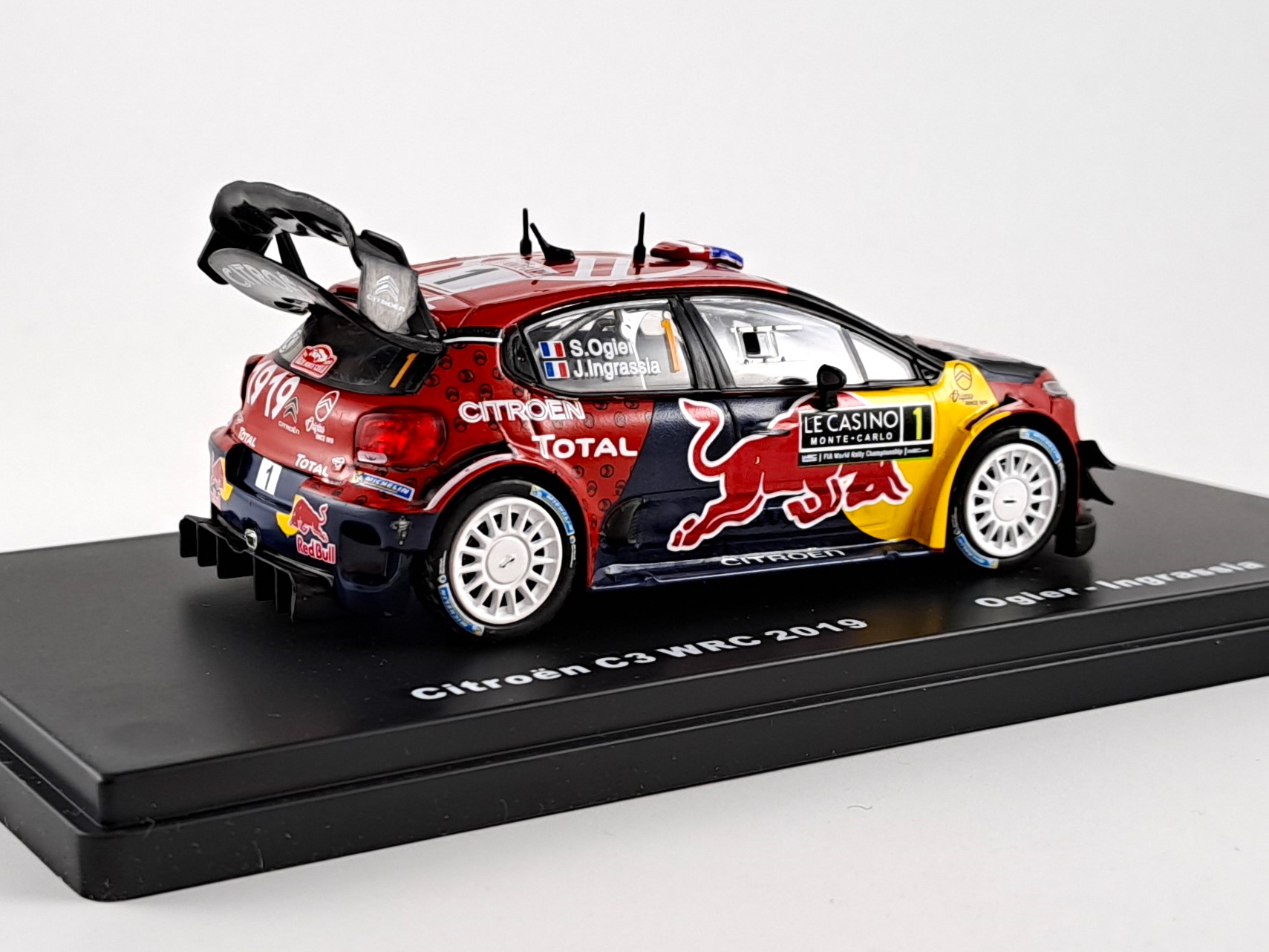 Citroen C3 WRC no.1, Ogier, rallye Monte Carlo 2019 1:43 DeAgostini
