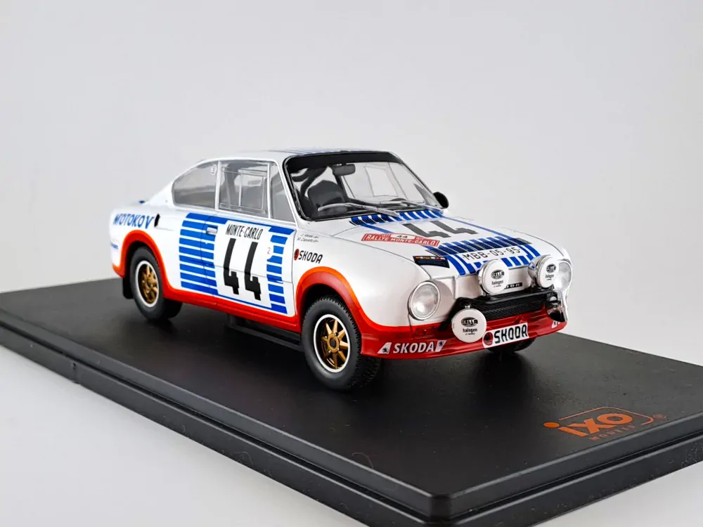 Škoda 130 RS, No.44, Zapadlo, rallye Monte Carlo 1977 1:24 IXO