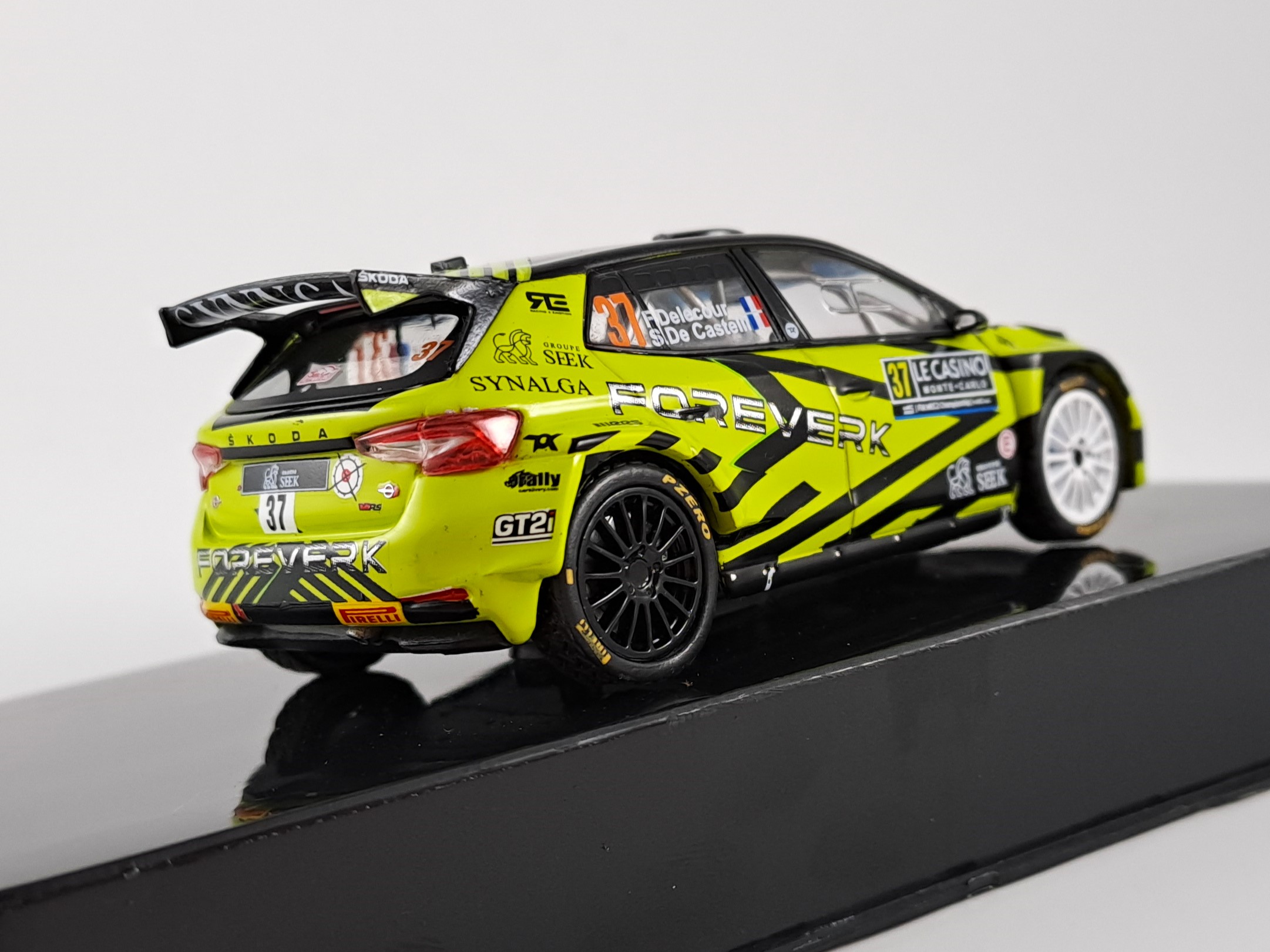 Škoda Fabia, No.37, WRC2, Rally Monte Carlo , F.Delecour/S.De Castelli, 2023 1:43 IXO
