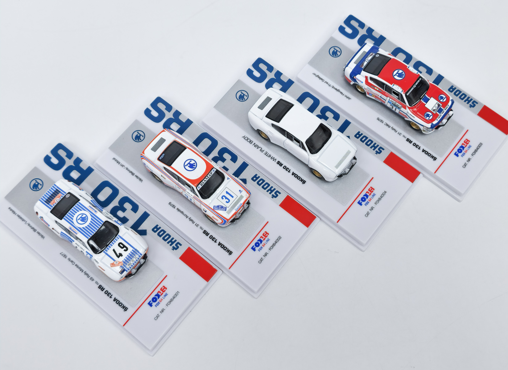 Škoda 130 RS set 1:64 Foxtoys