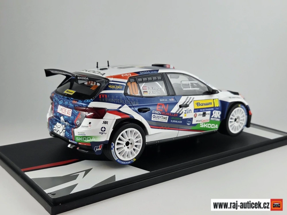 Škoda Fabia Rally2 no.10 Wagner, Barum rallye 2024 1:18 IXO