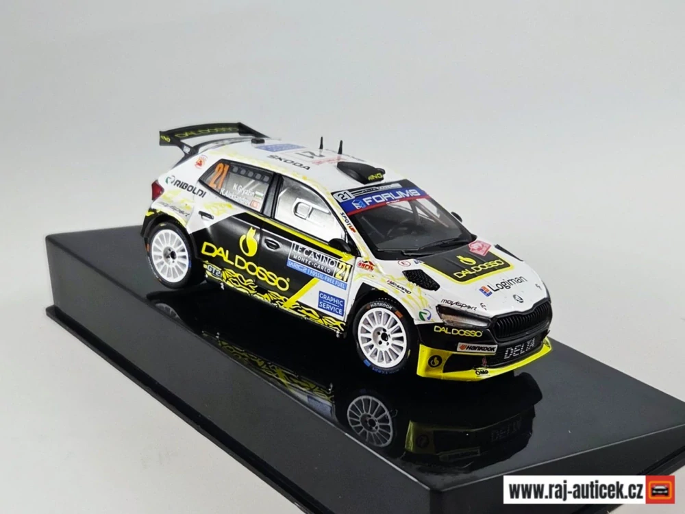 Škoda Fabia RS rallye2 No.21, Gryazin, rallye Monte Carlo 2025 1:43 IXO
