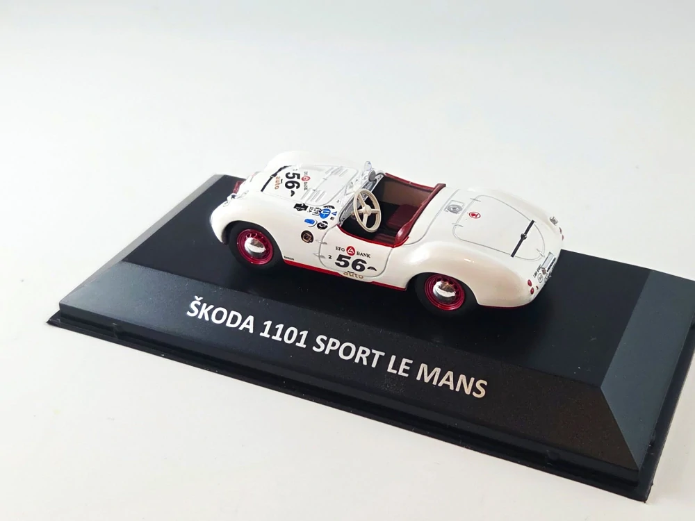 Škoda 1101 Sport Le Mans 1950 1:43 DeAgostini časopis s modelem