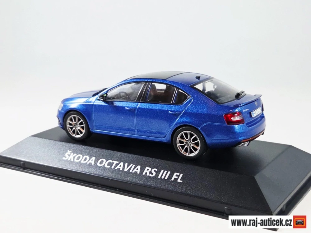 Škoda Octavia RS III FL 1:43 DeAgostini Kaleidoskop slavných vozů časopis s modelem