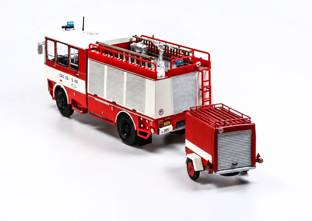 Hasičský přívěs PPS 12 roletový 1:43 MJ