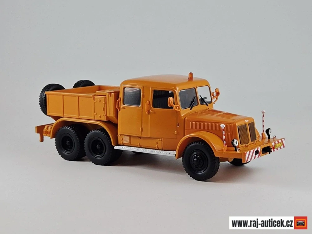 Tatra 141 tahač oranžový 1:43 časopis Kultovní Náklaďáky s modelem