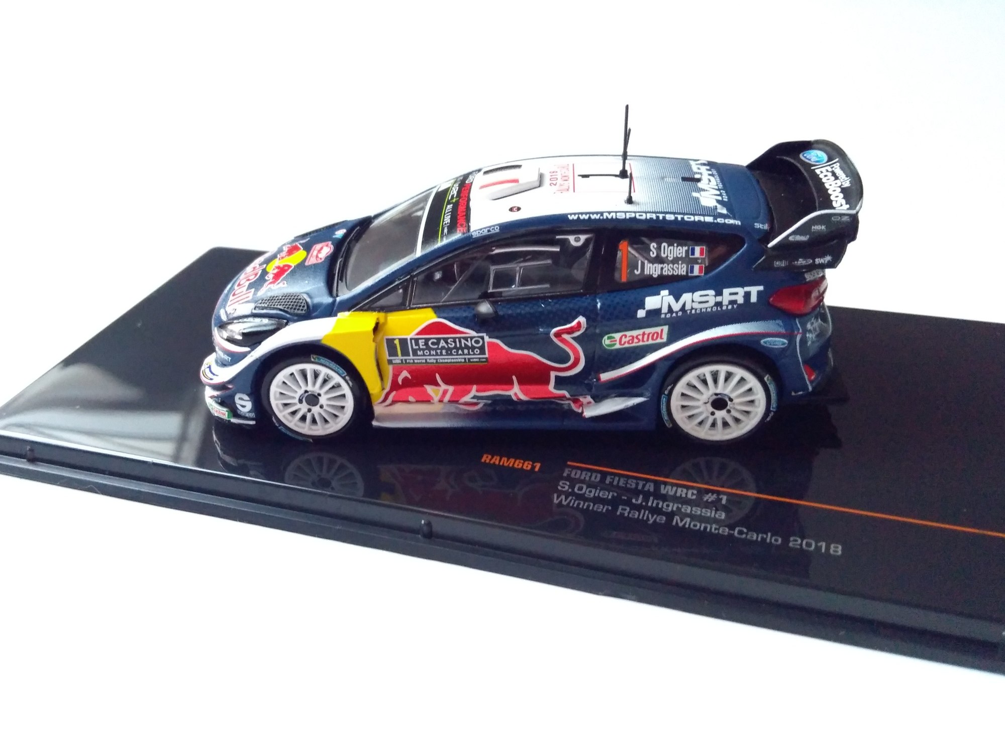 Ford Fiesta WRC, No.1 Ogier WRC 2018 1:43 IXO