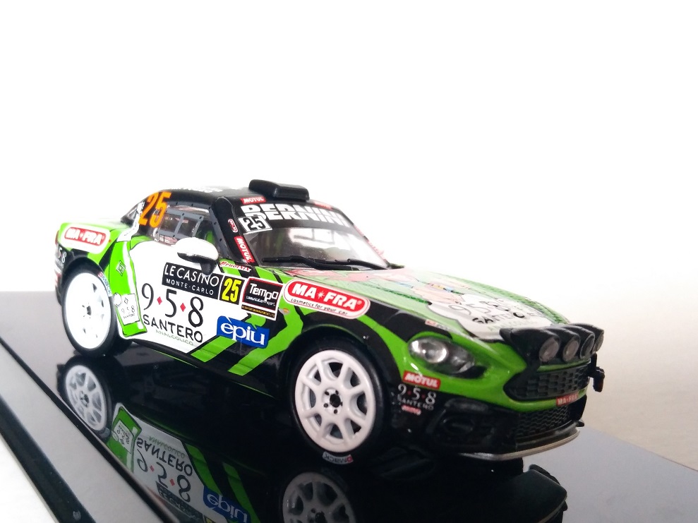 Fiat Abarth 124 RGT, No.25, Nucita/Vozzo, rallye Monte Carlo 2018 1:43 IXO